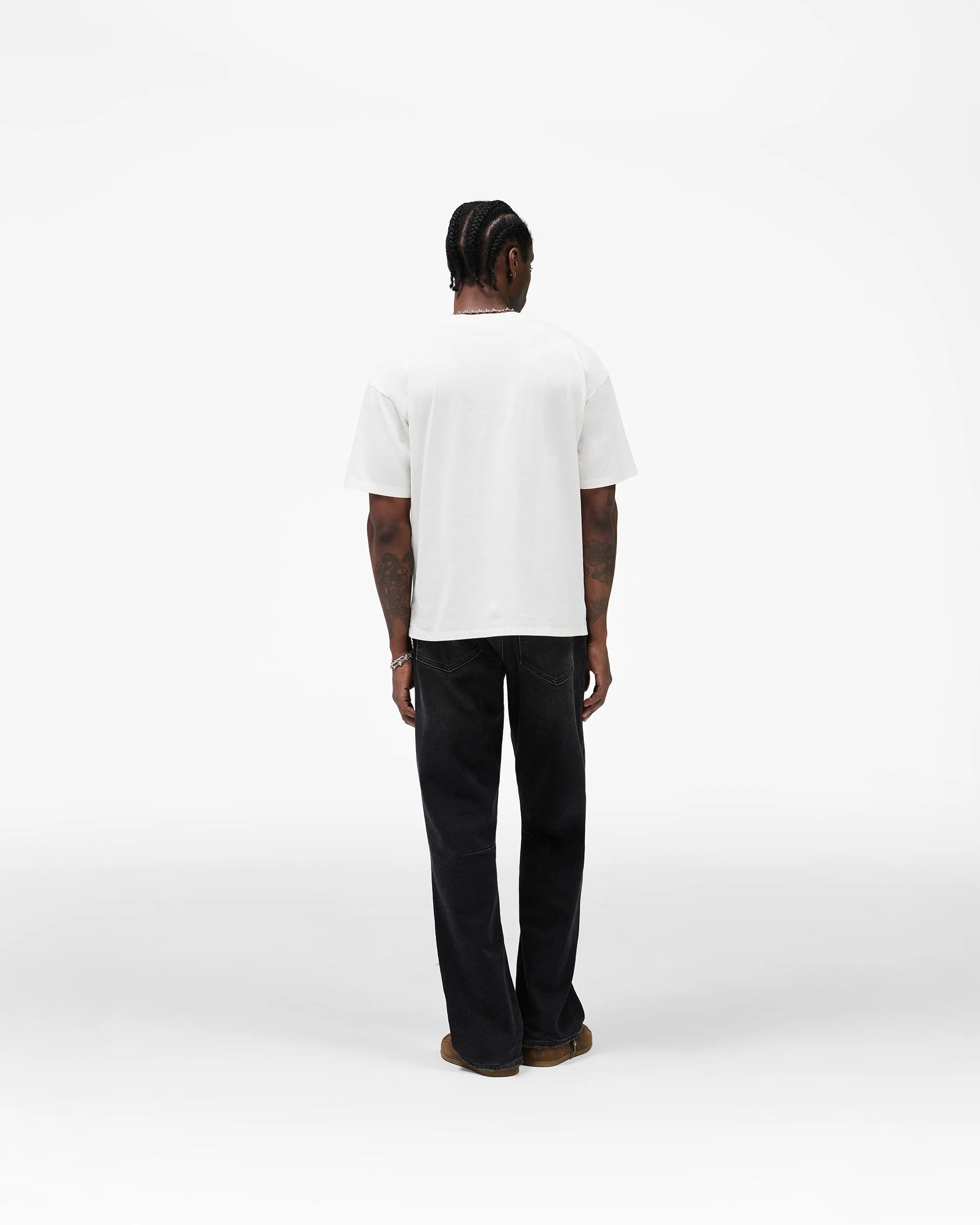 Western Initial T-Shirt - Flat White - Image 11
