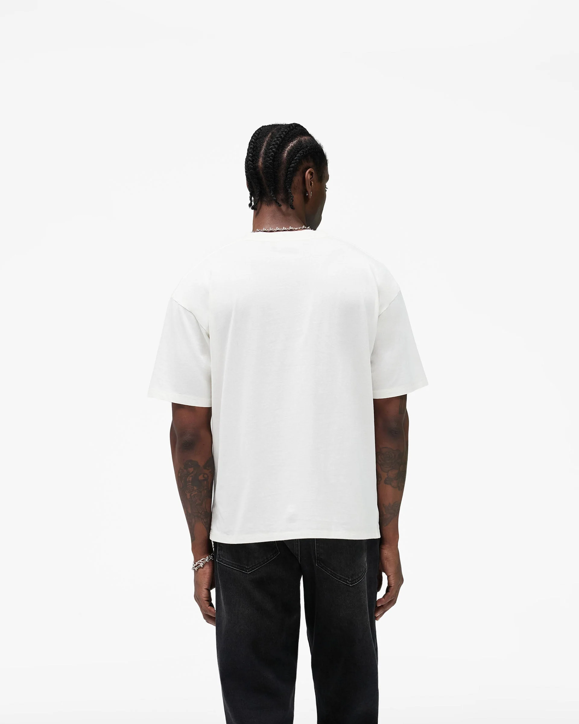 Western Initial T-Shirt - Flat White - Image 5