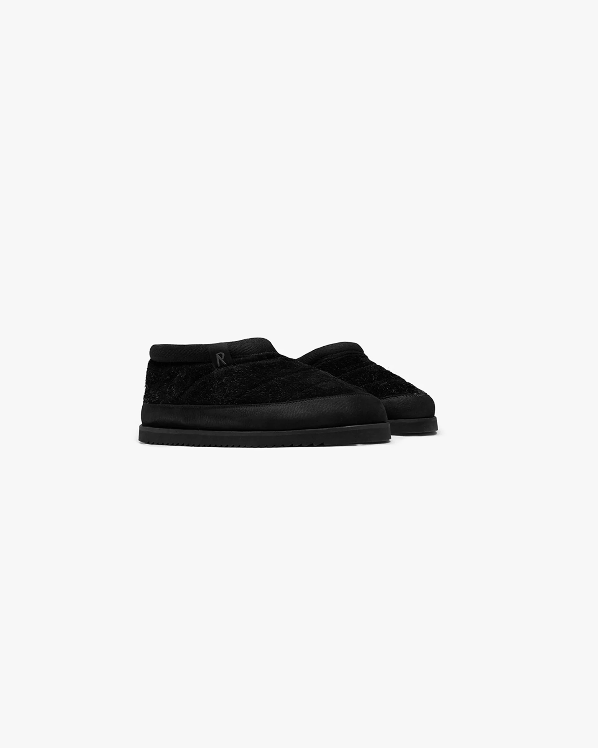 Winter Mule Hairy Suede - Black - Image 2
