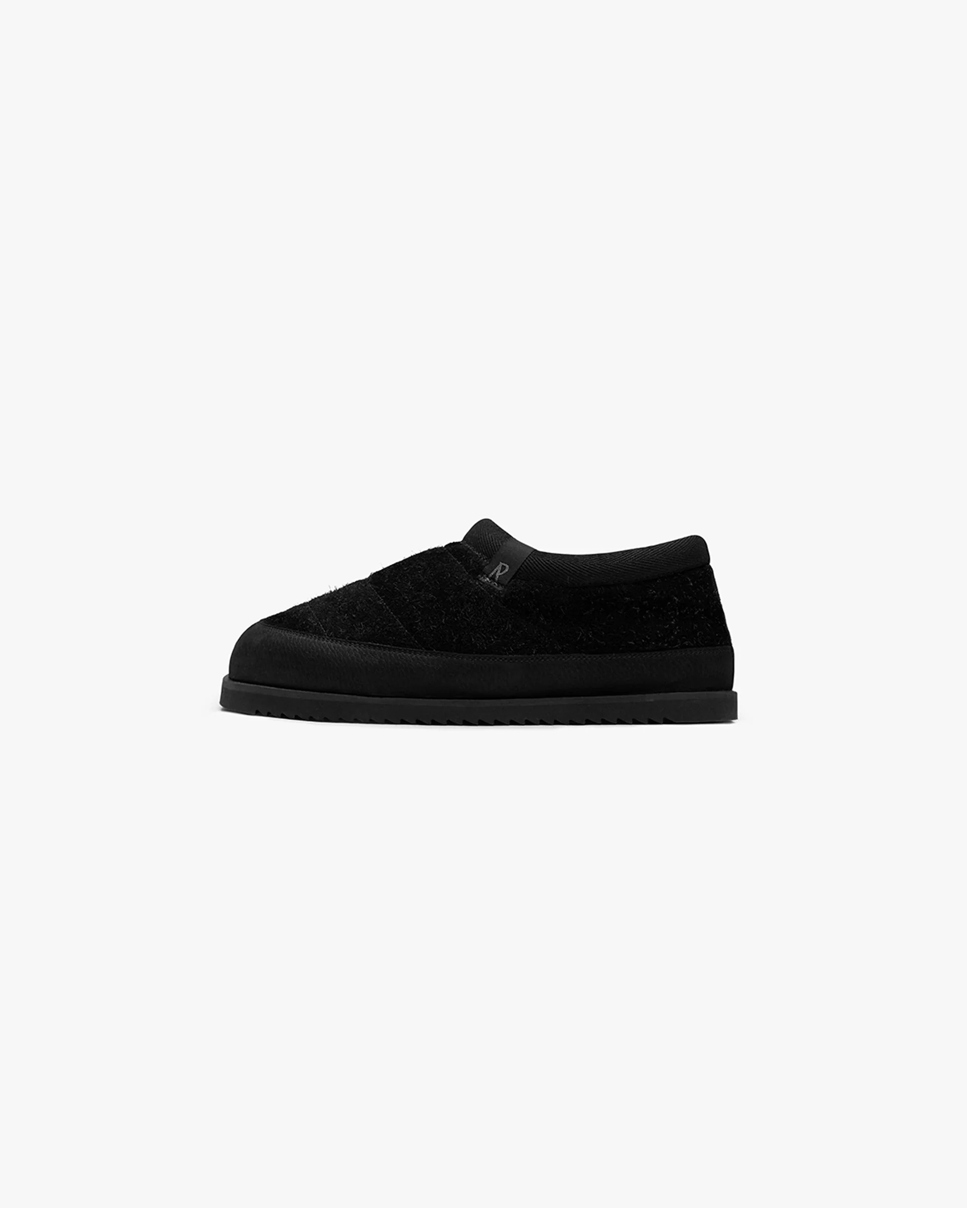 Winter Mule Hairy Suede - Black - Image 3