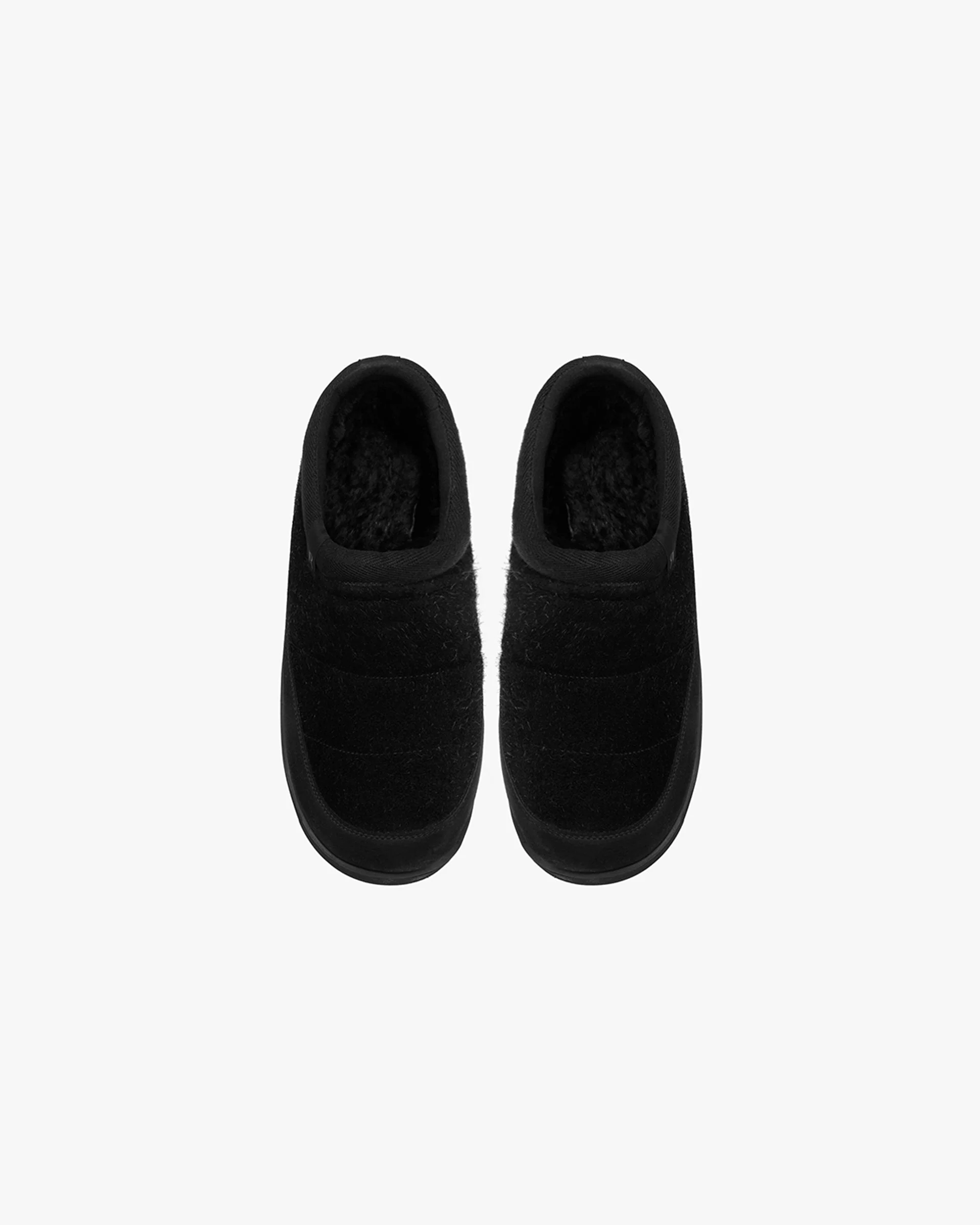Winter Mule Hairy Suede - Black - Image 5