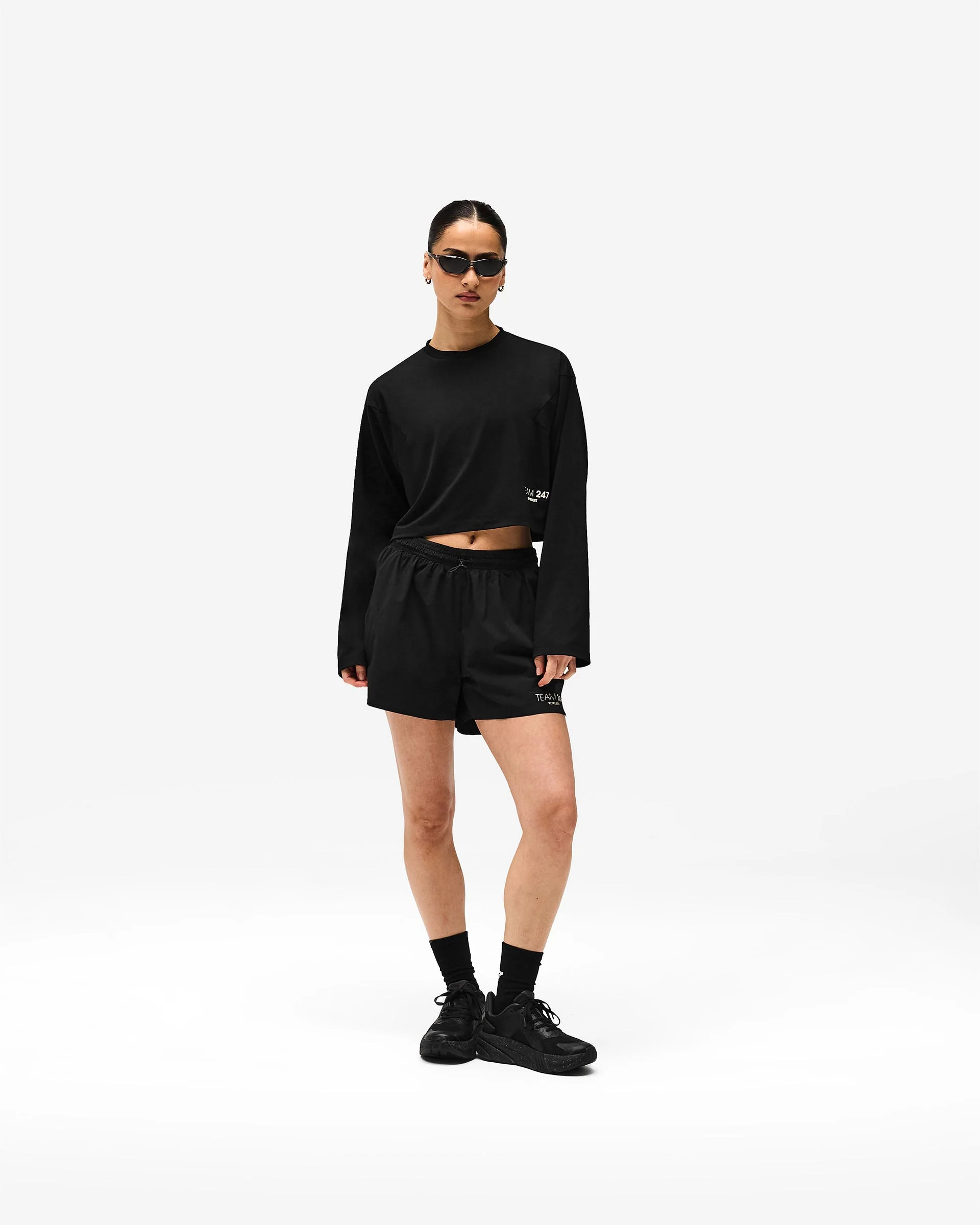247 DNA Cropped Training T-Shirt - Black - Image 3
