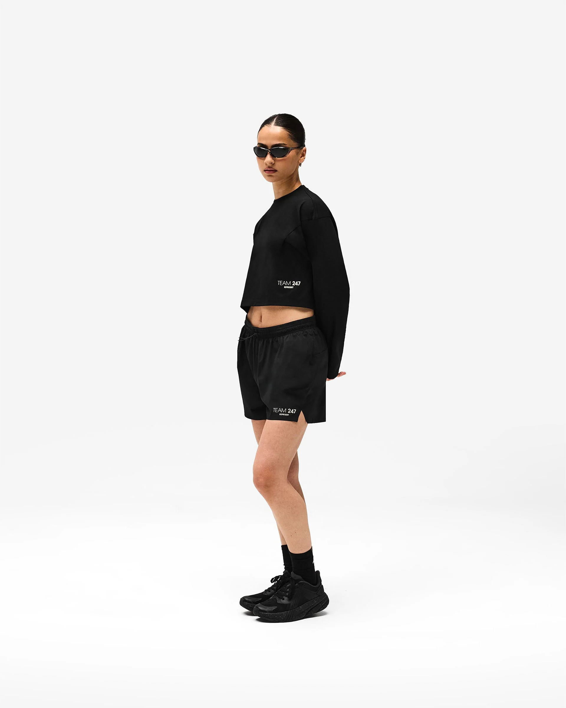 247 DNA Cropped Training T-Shirt - Black - Image 7