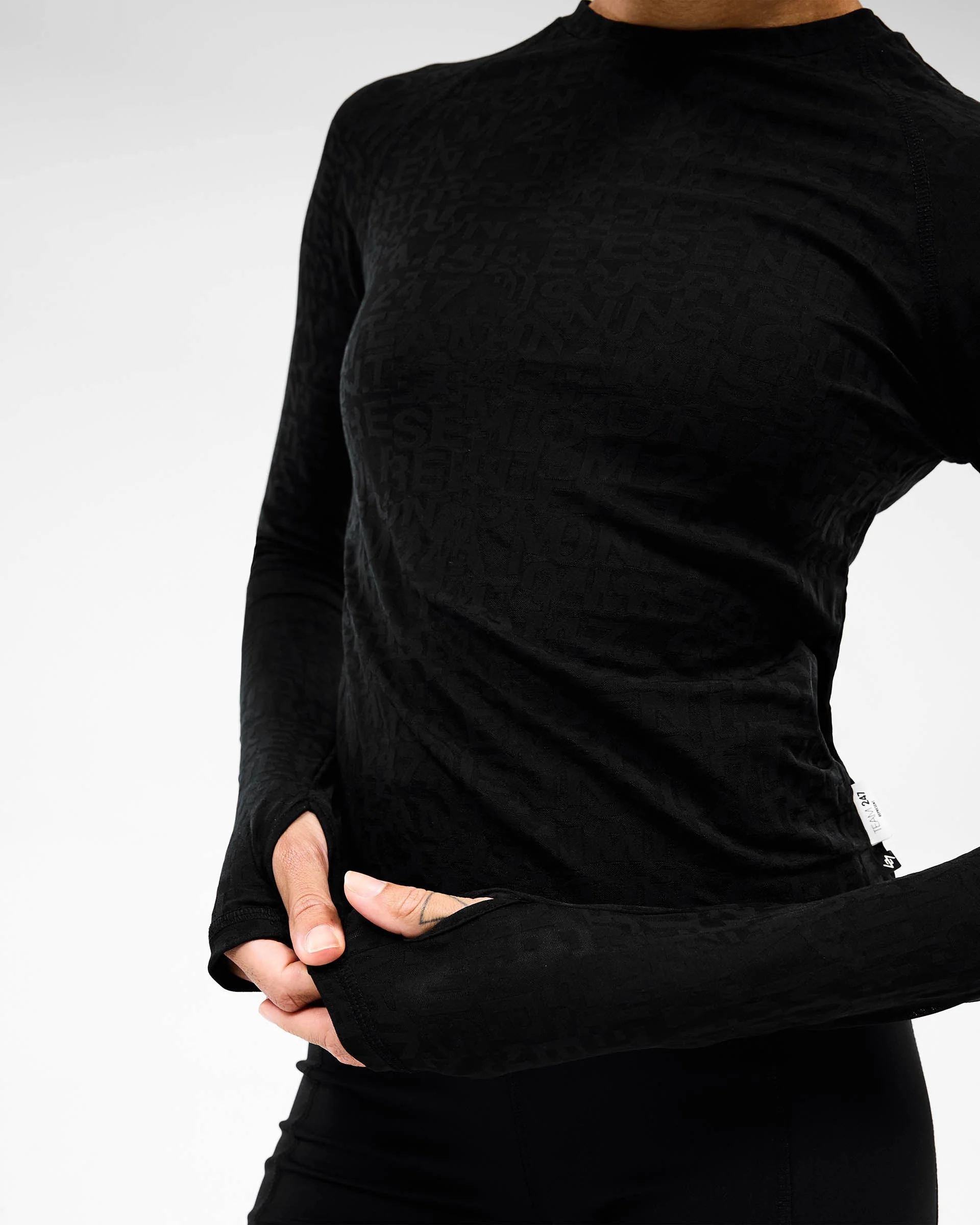 247 Performance Burnout Long Sleeve - Black - Image 8