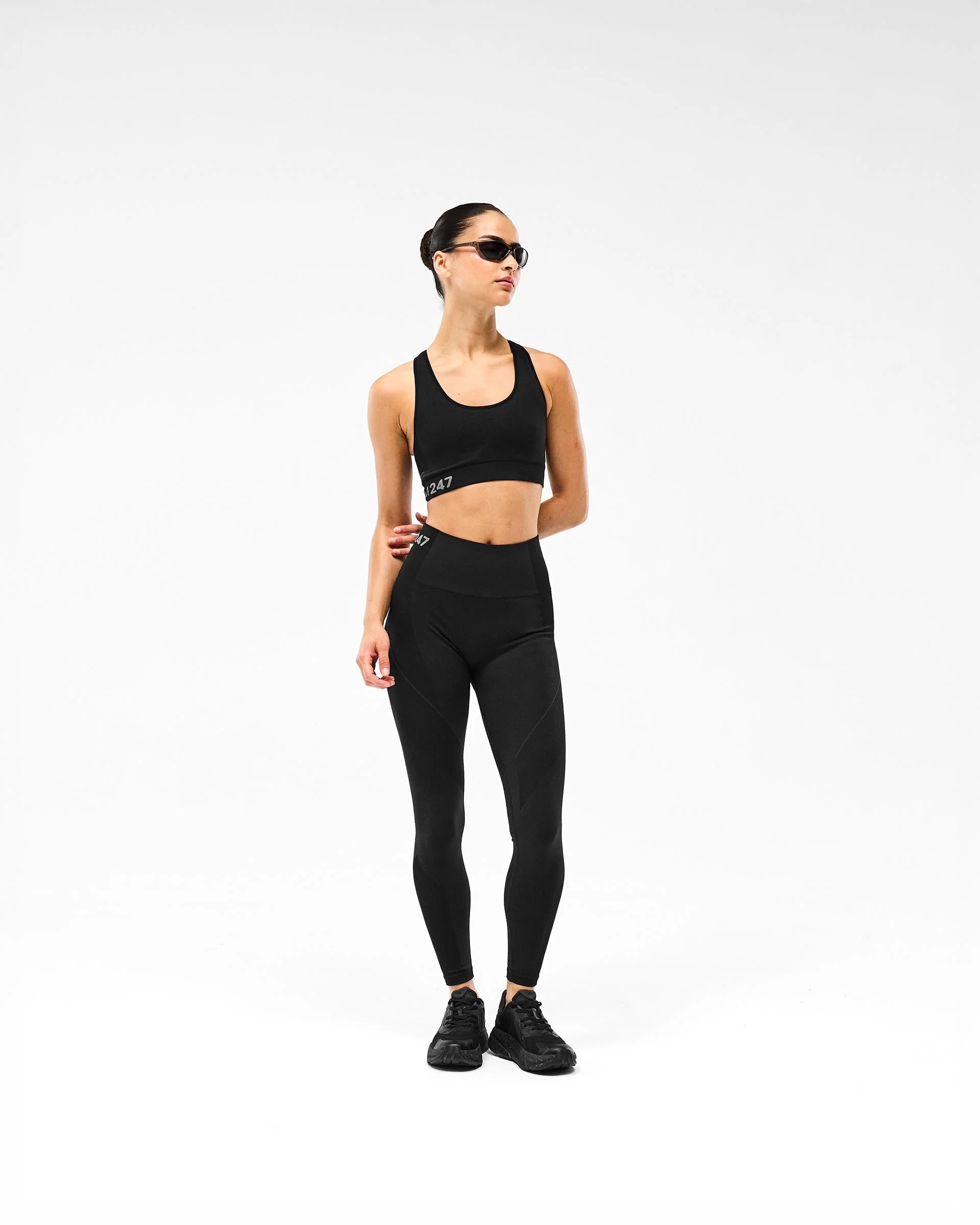 247 Stride Seamless Bra - Black - Image 3