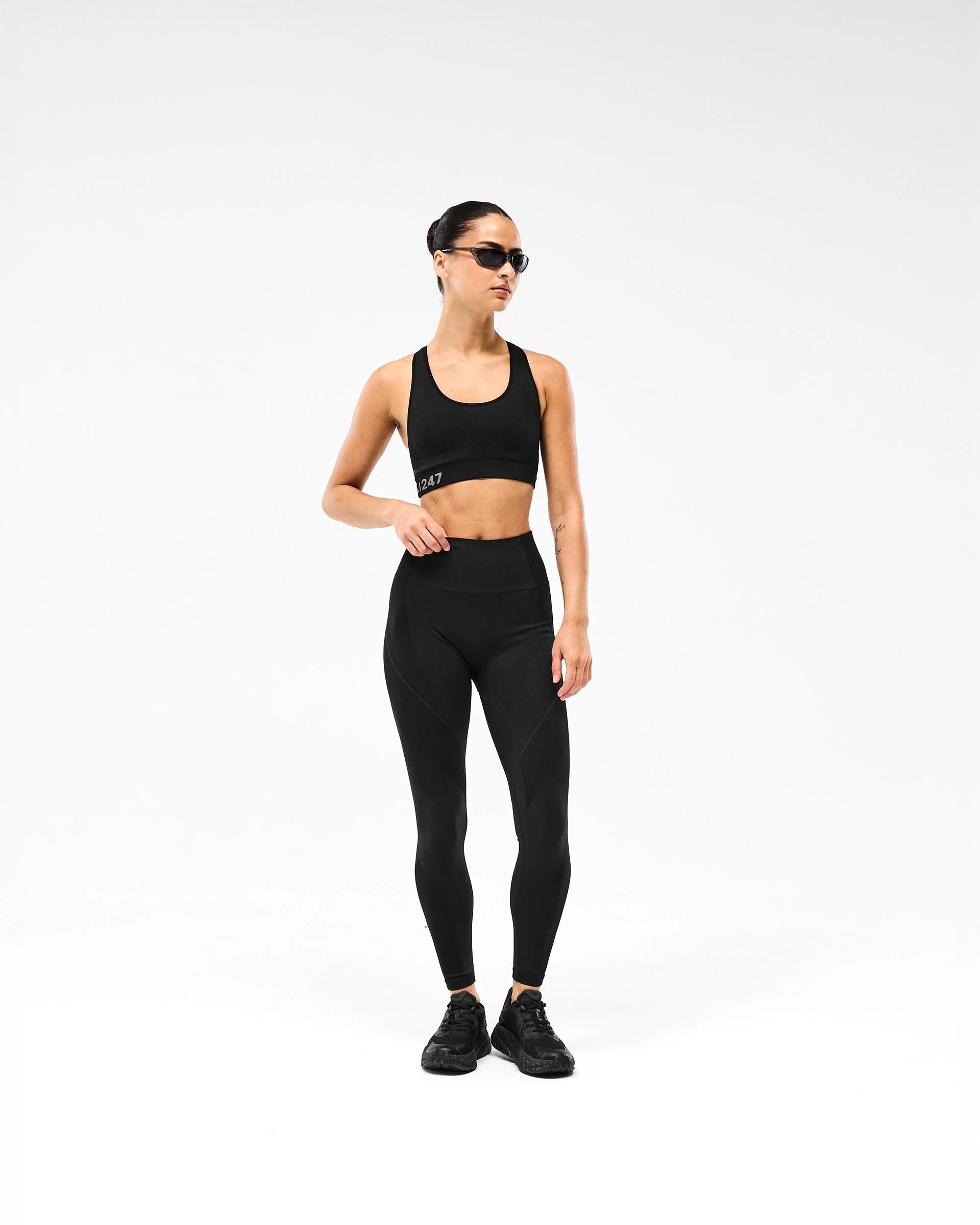 247 Stride Seamless Bra - Black - Image 6