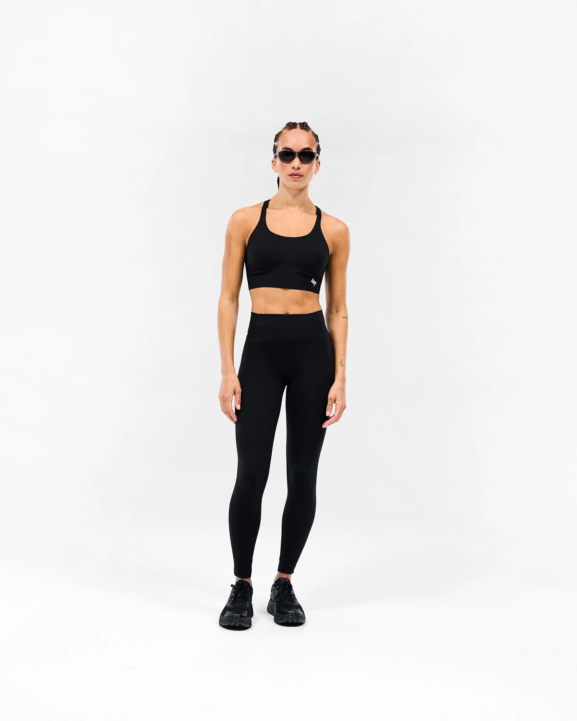 247 Mid Impact Sports Bra - Black - Image 3