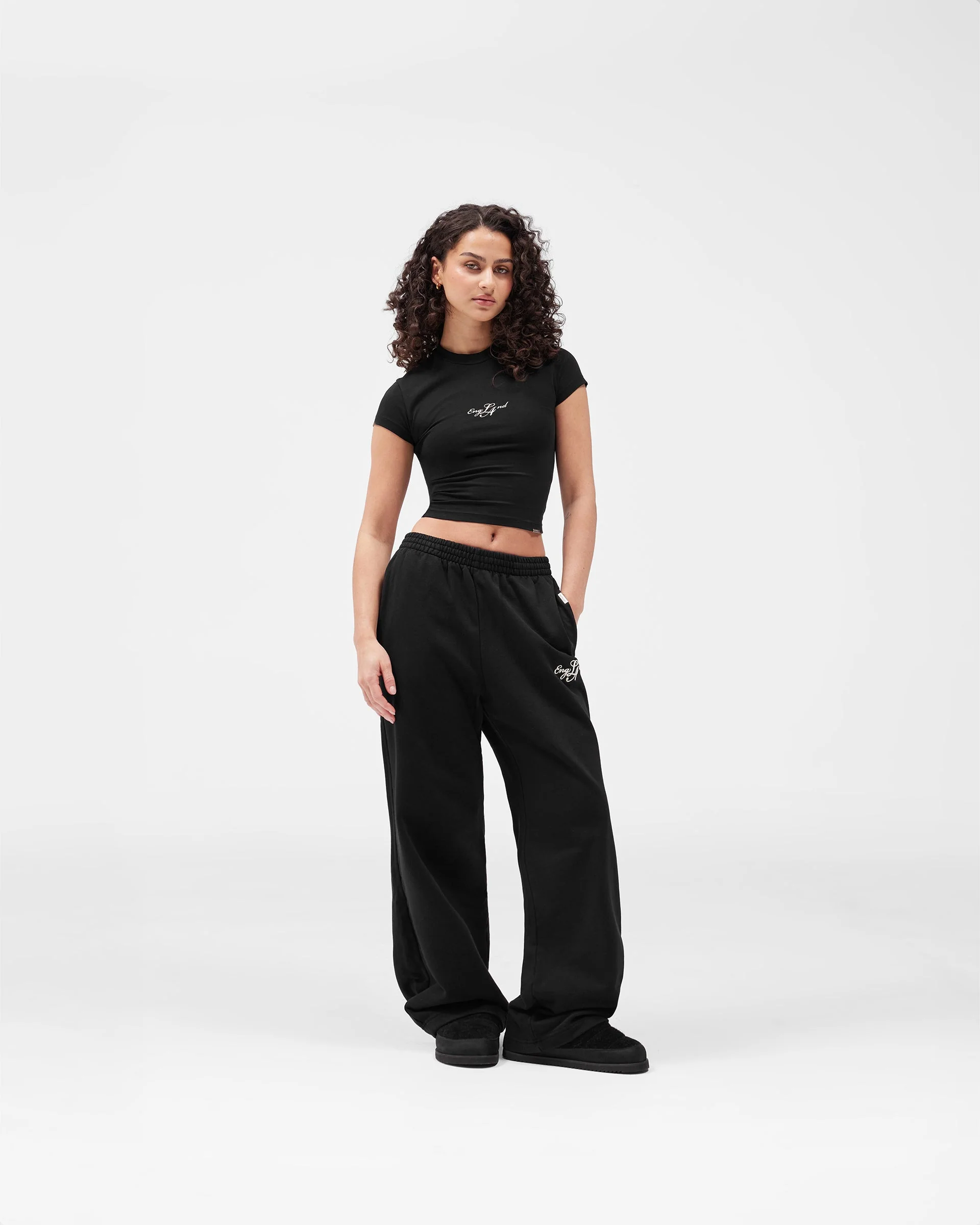 EngLAnd Baby Tee - Jet Black - Image 2