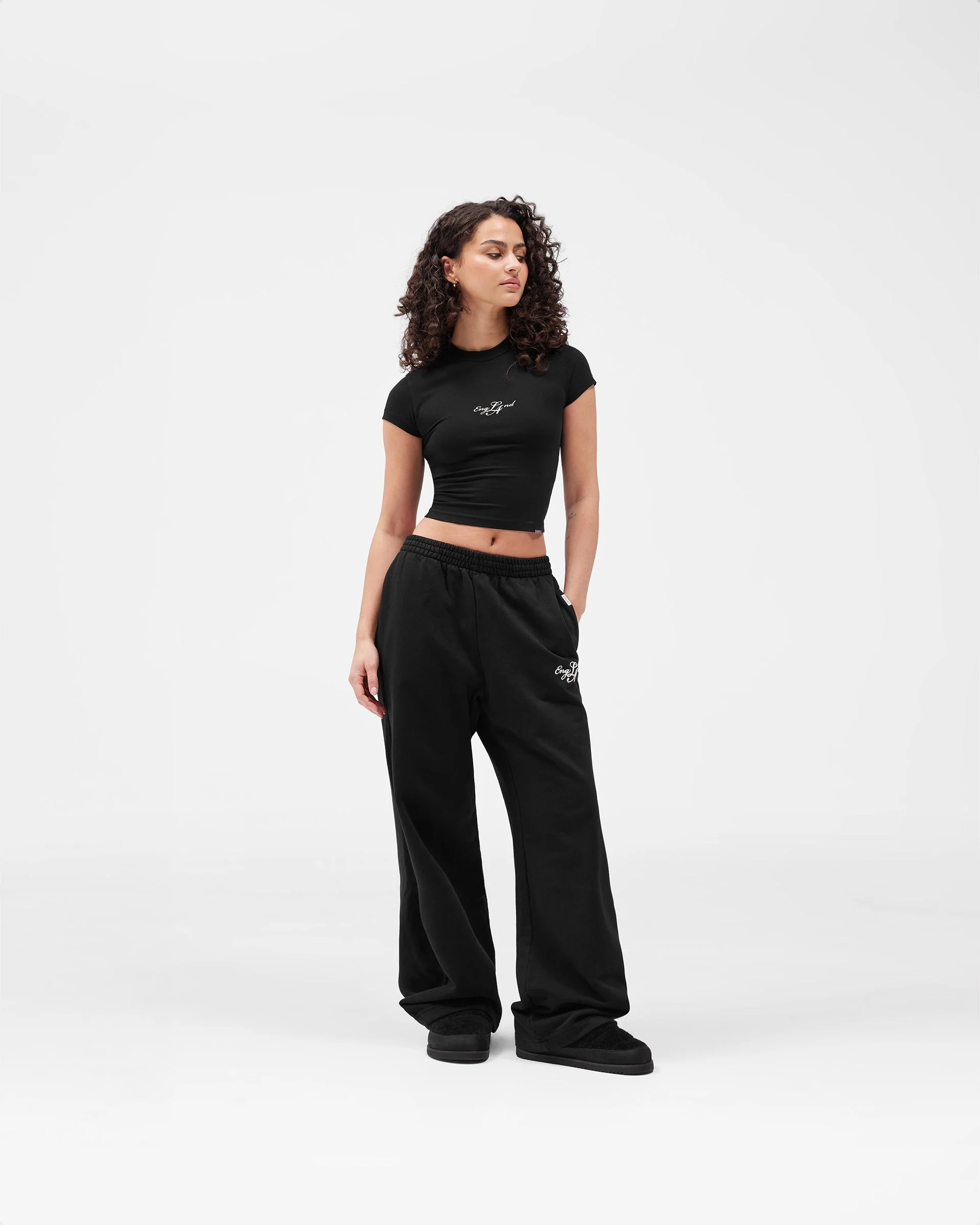 EngLAnd Baby Tee - Jet Black - Image 3