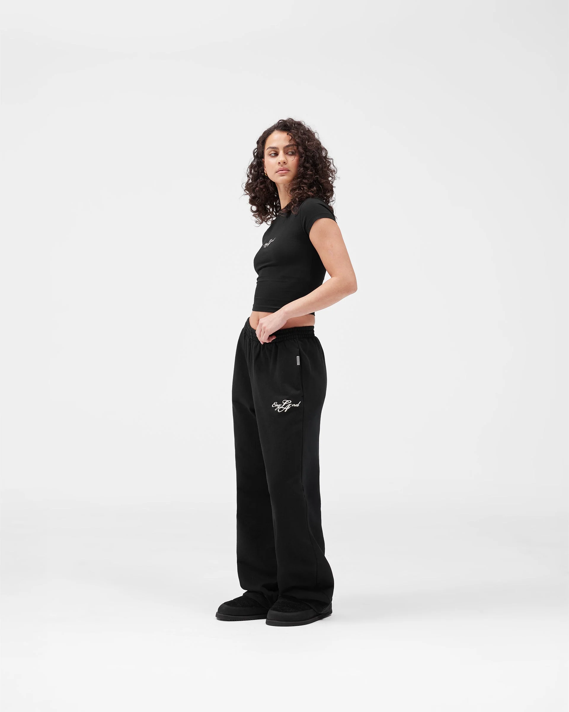 EngLAnd Baby Tee - Jet Black - Image 4
