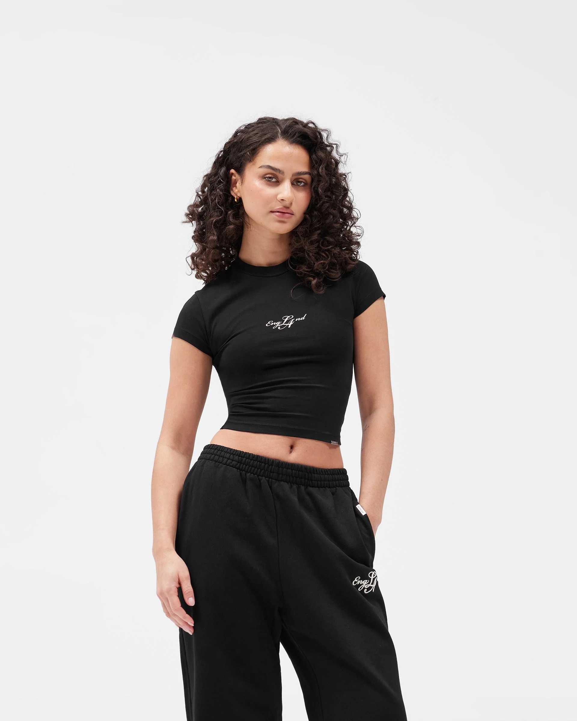 EngLAnd Baby Tee - Jet Black - Image 8