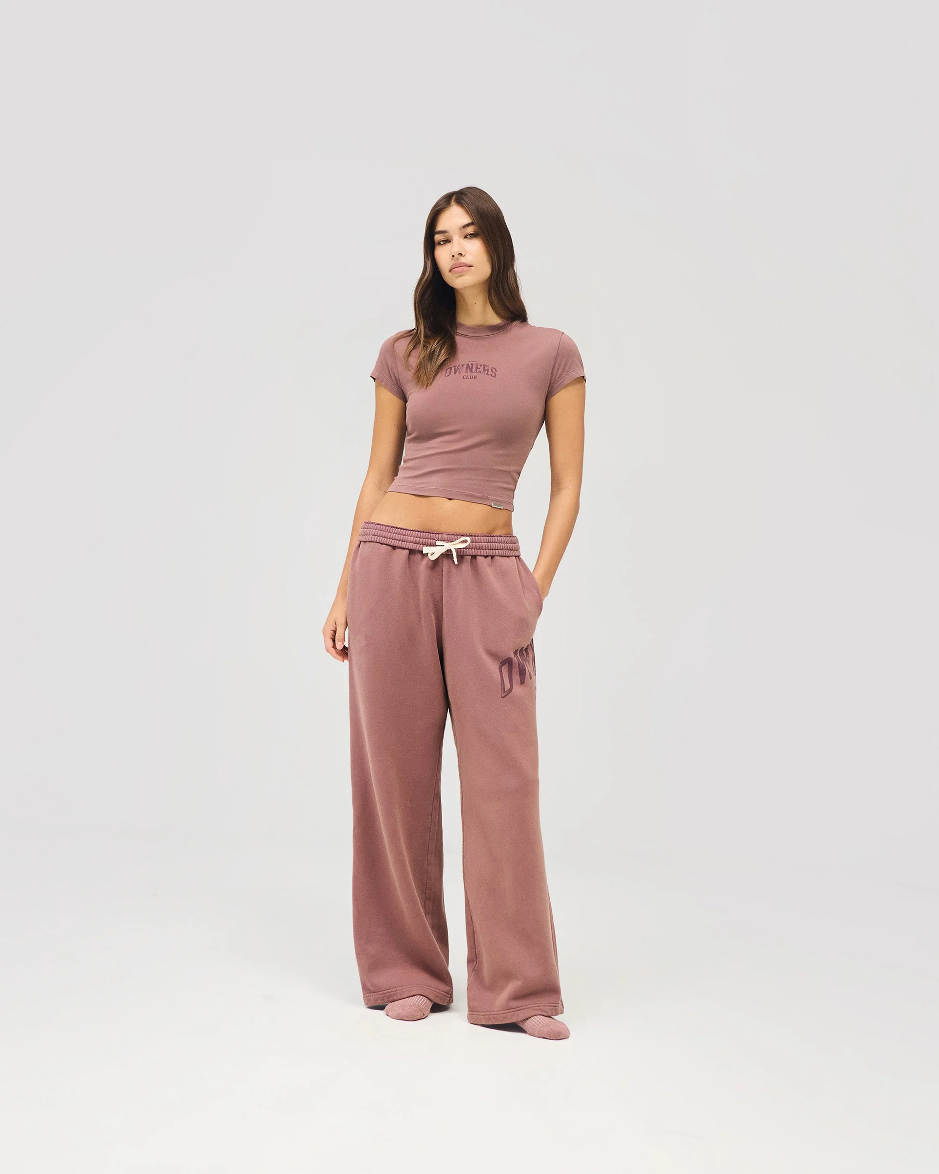 Represent Owners Club Baby Tee - Smoked Rose - Image 3