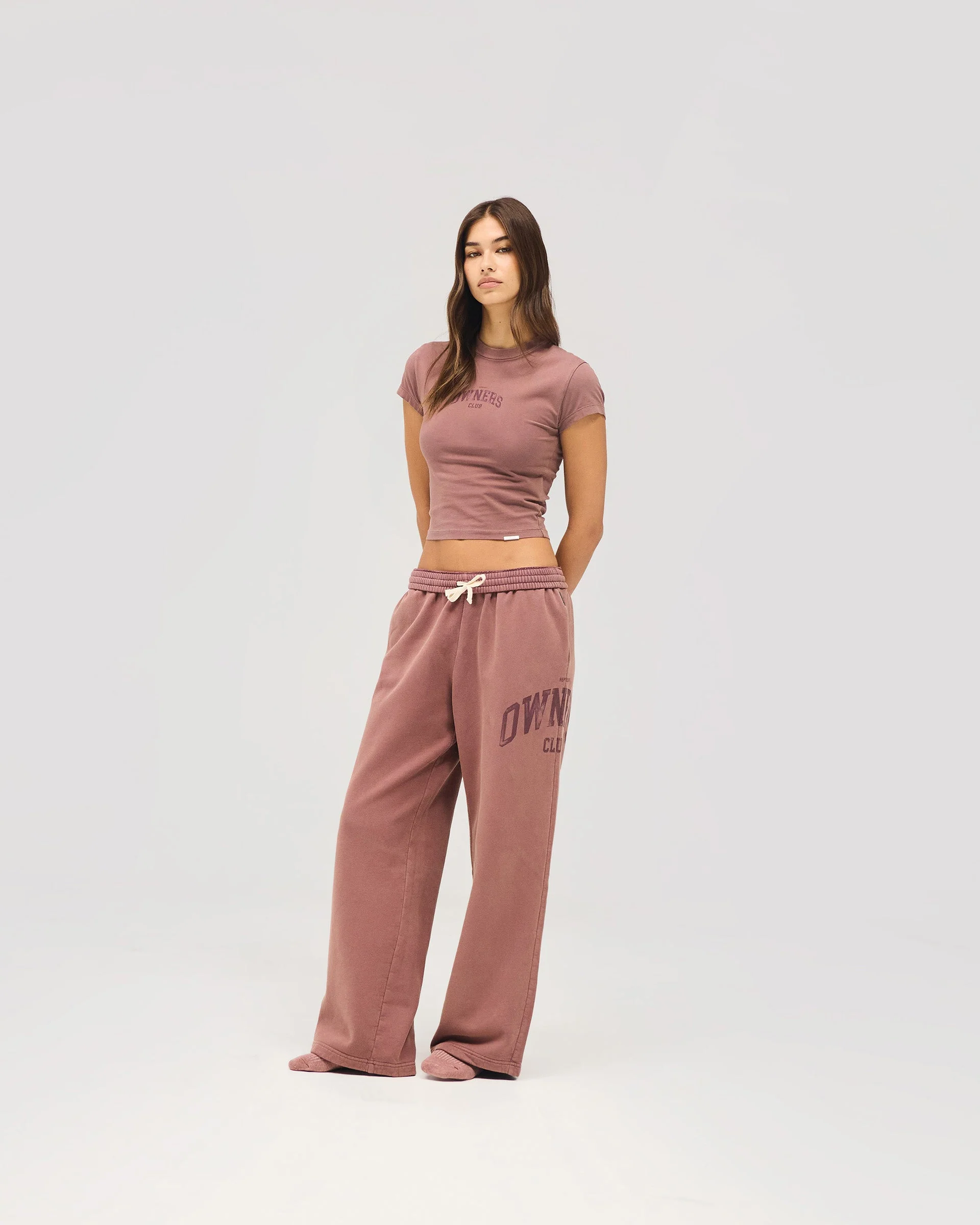 Represent Owners Club Baby Tee - Smoked Rose - Image 4