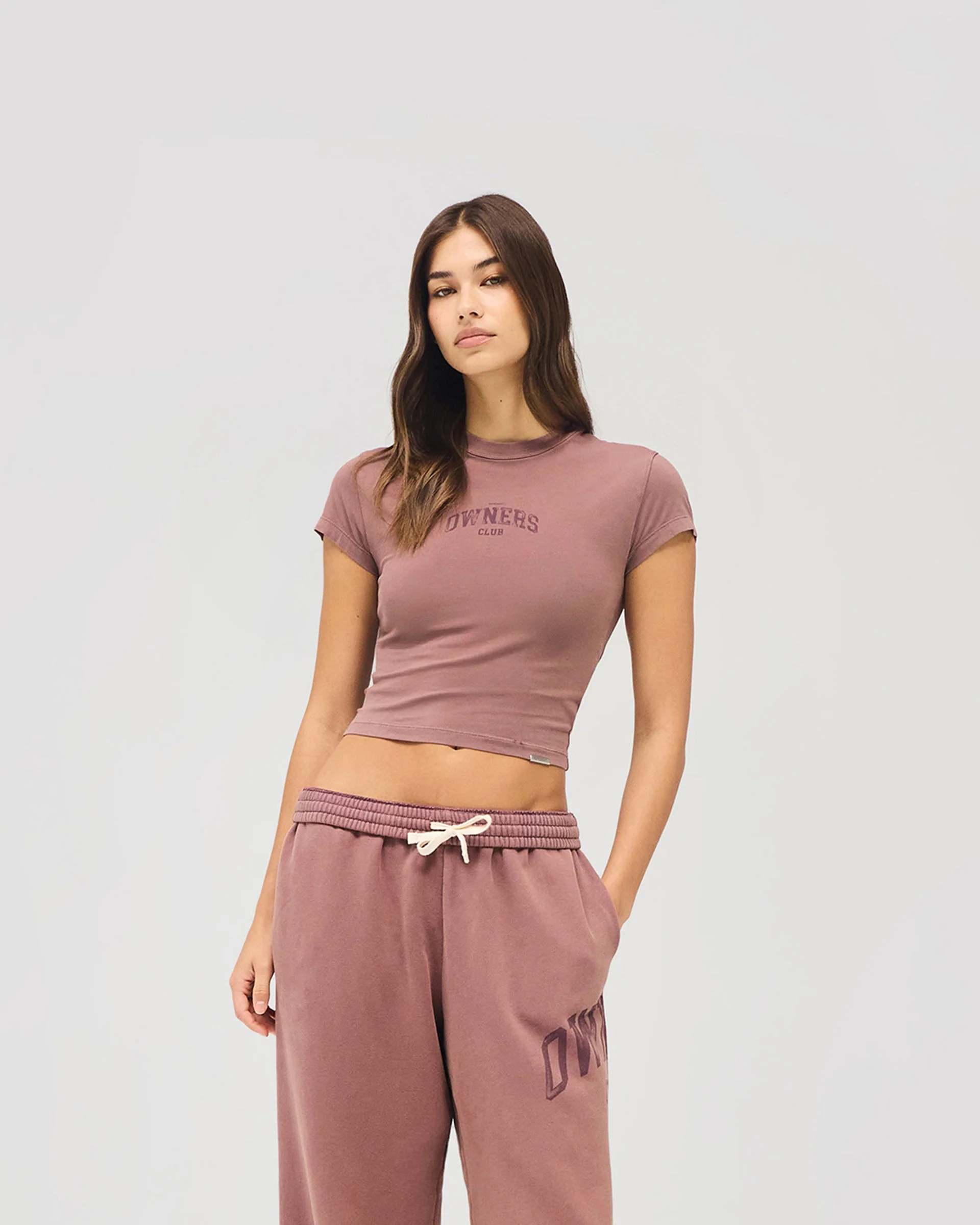 Represent Owners Club Baby Tee - Smoked Rose - Image 7