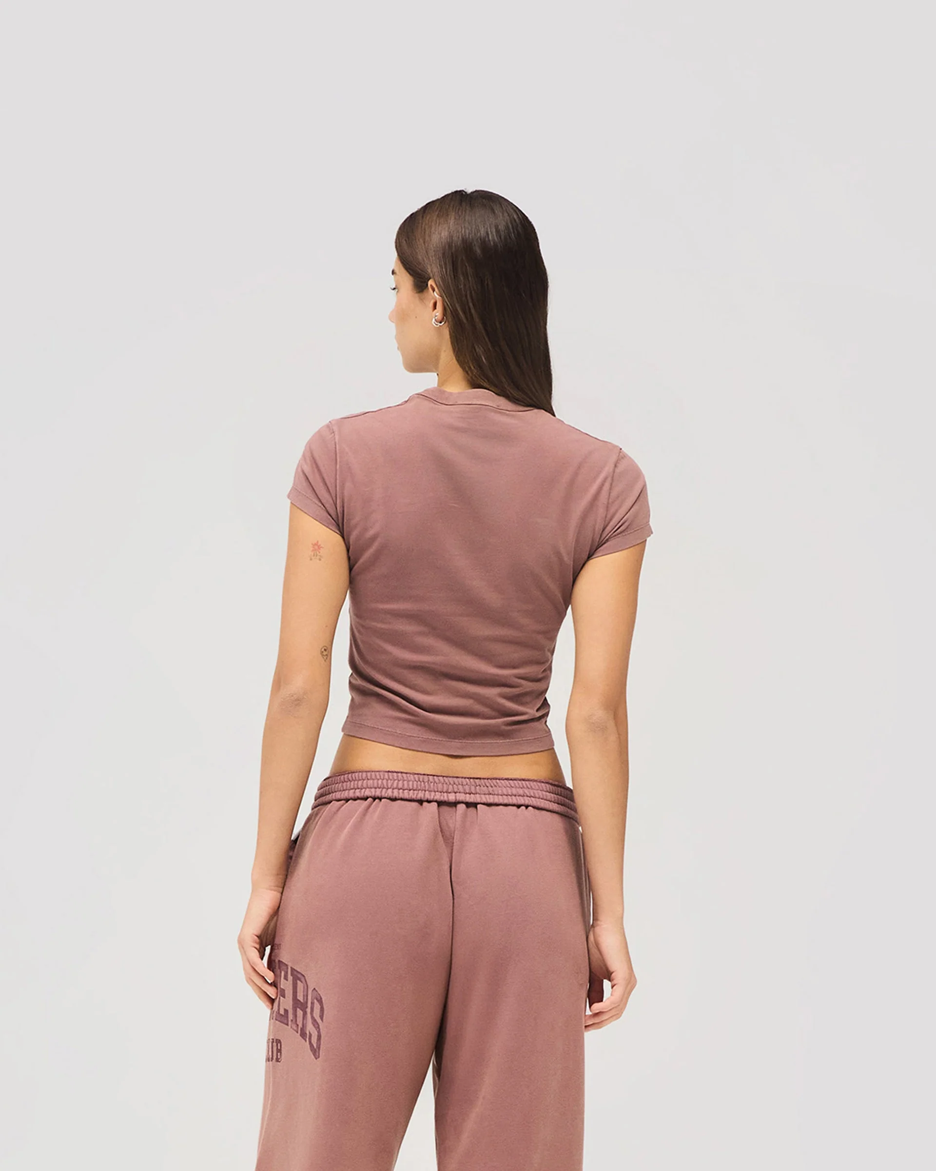 Represent Owners Club Baby Tee - Smoked Rose - Image 8