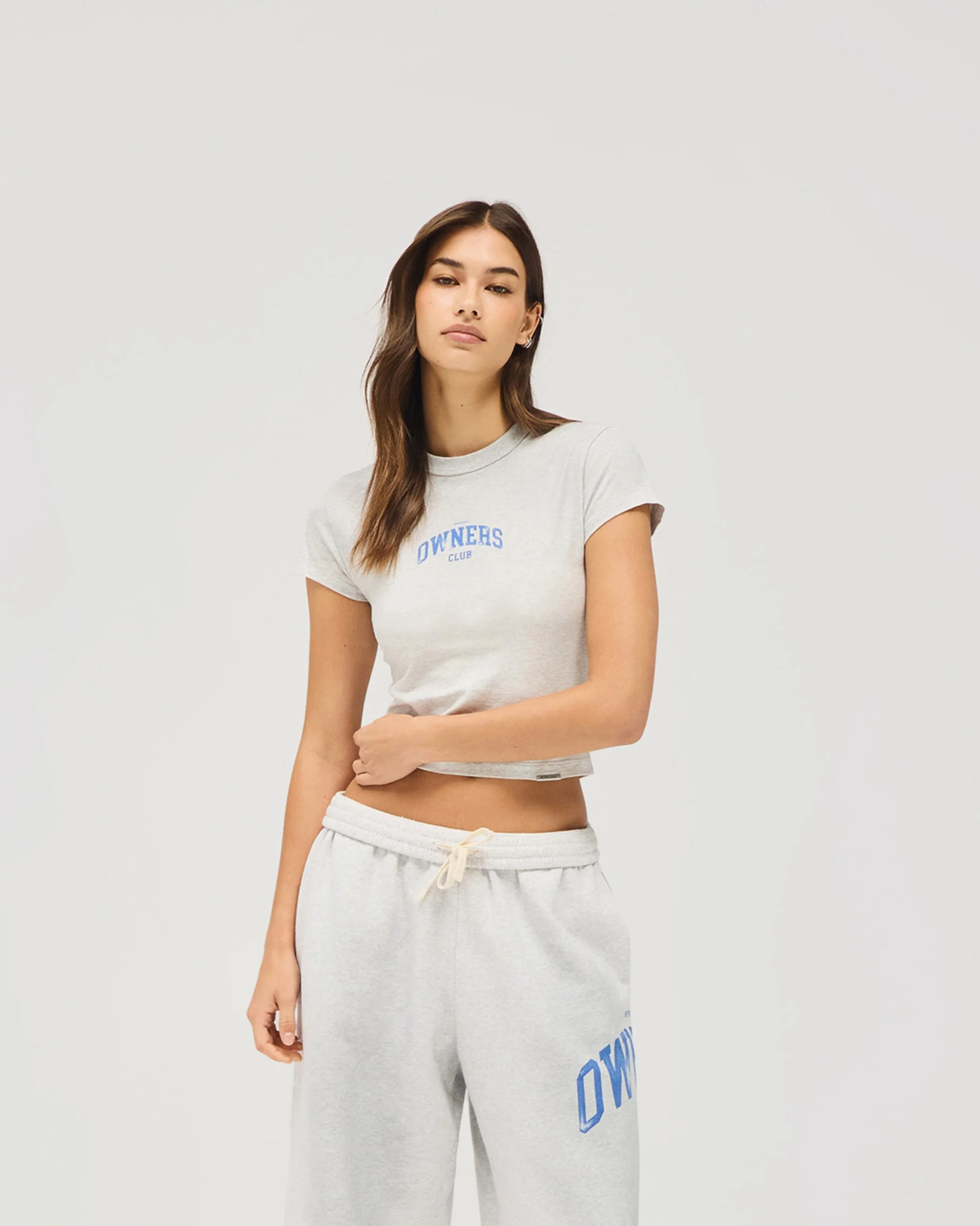 Represent Owners Club Baby Tee - Sprayed Ice Grey Marl - Image 7