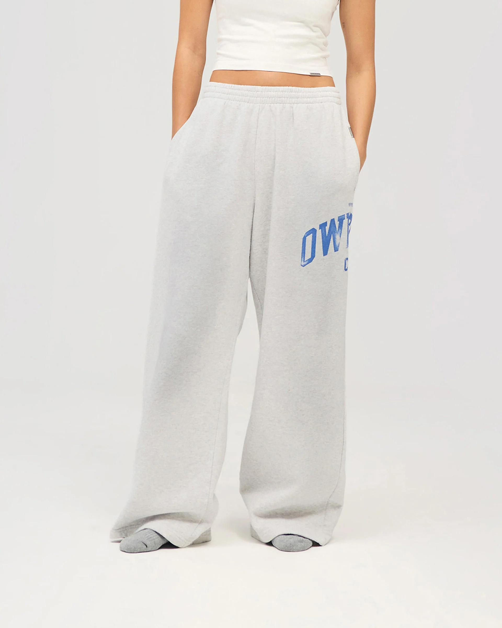 Represent Owners Club Sweatpant - Sprayed Ice Grey Marl - Image 6