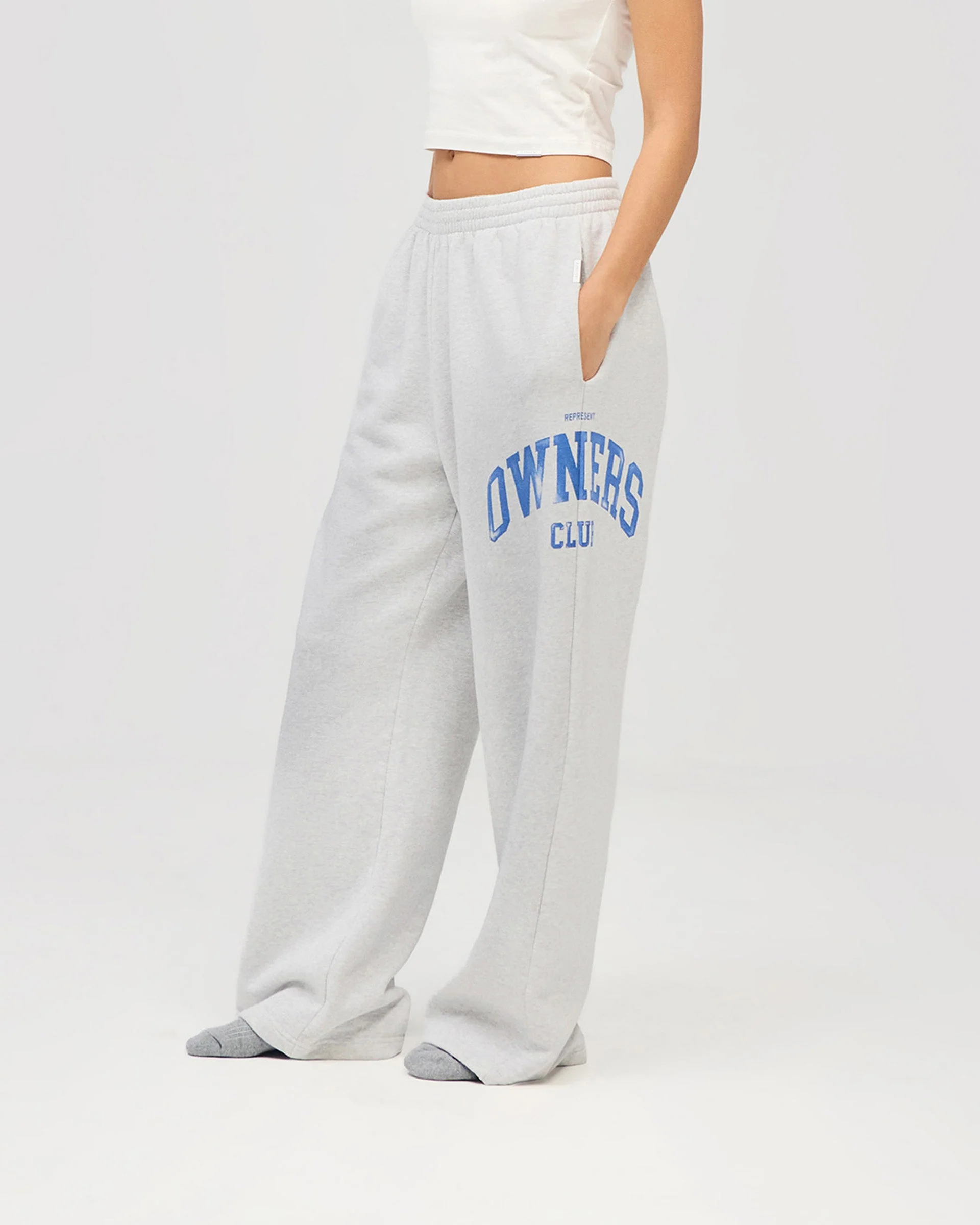 Represent Owners Club Sweatpant - Sprayed Ice Grey Marl - Image 7