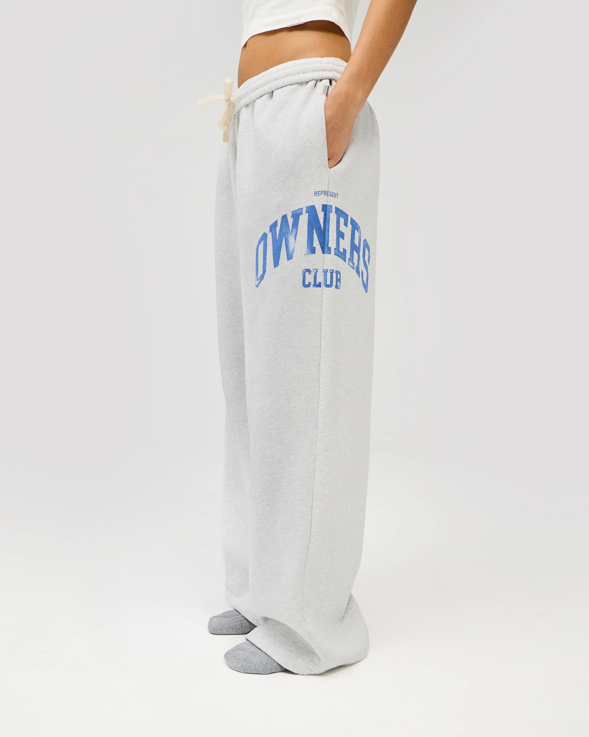 Represent Owners Club Sweatpant - Sprayed Ice Grey Marl - Image 8