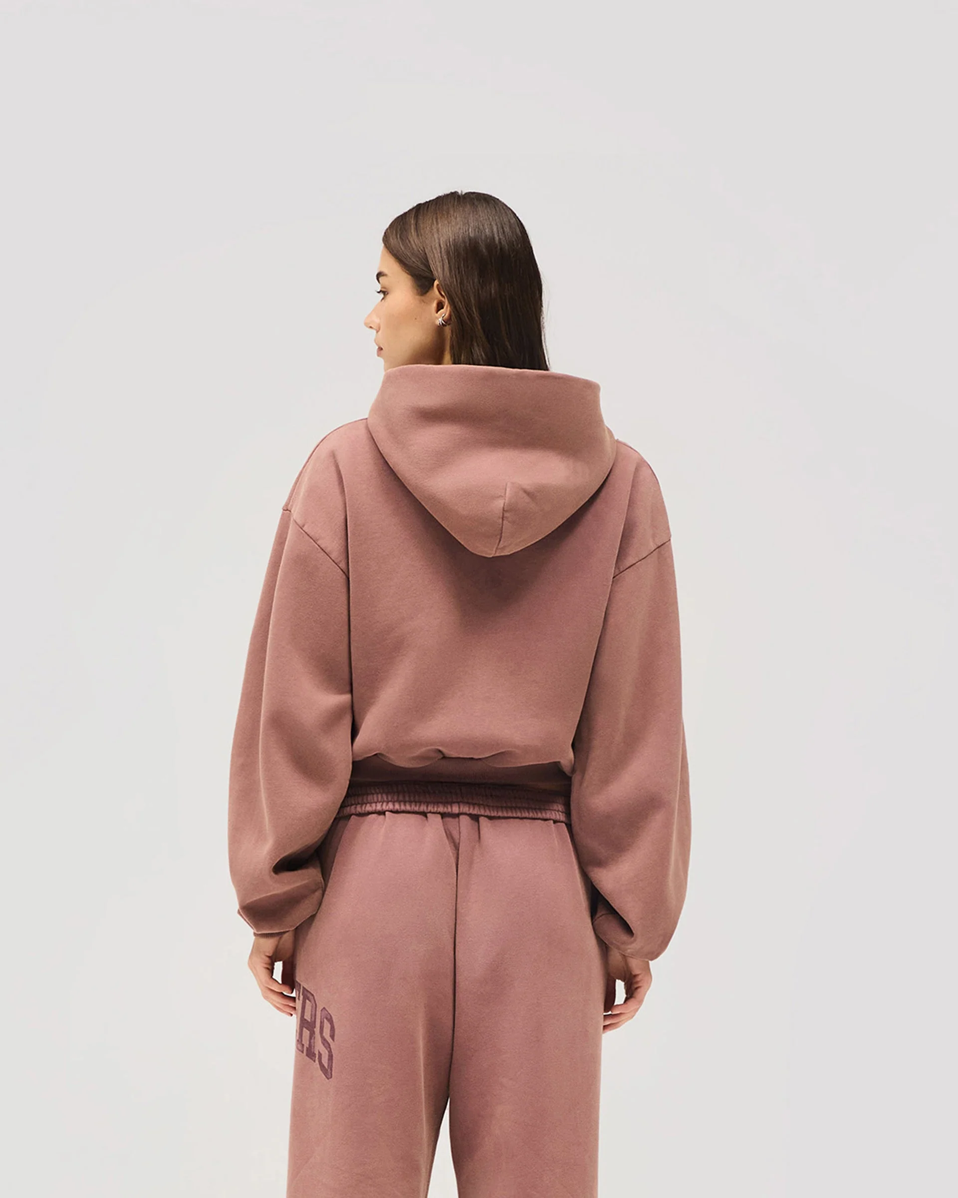 Represent Owners Club Zip Through Hoodie - Smoked Rose - Image 10