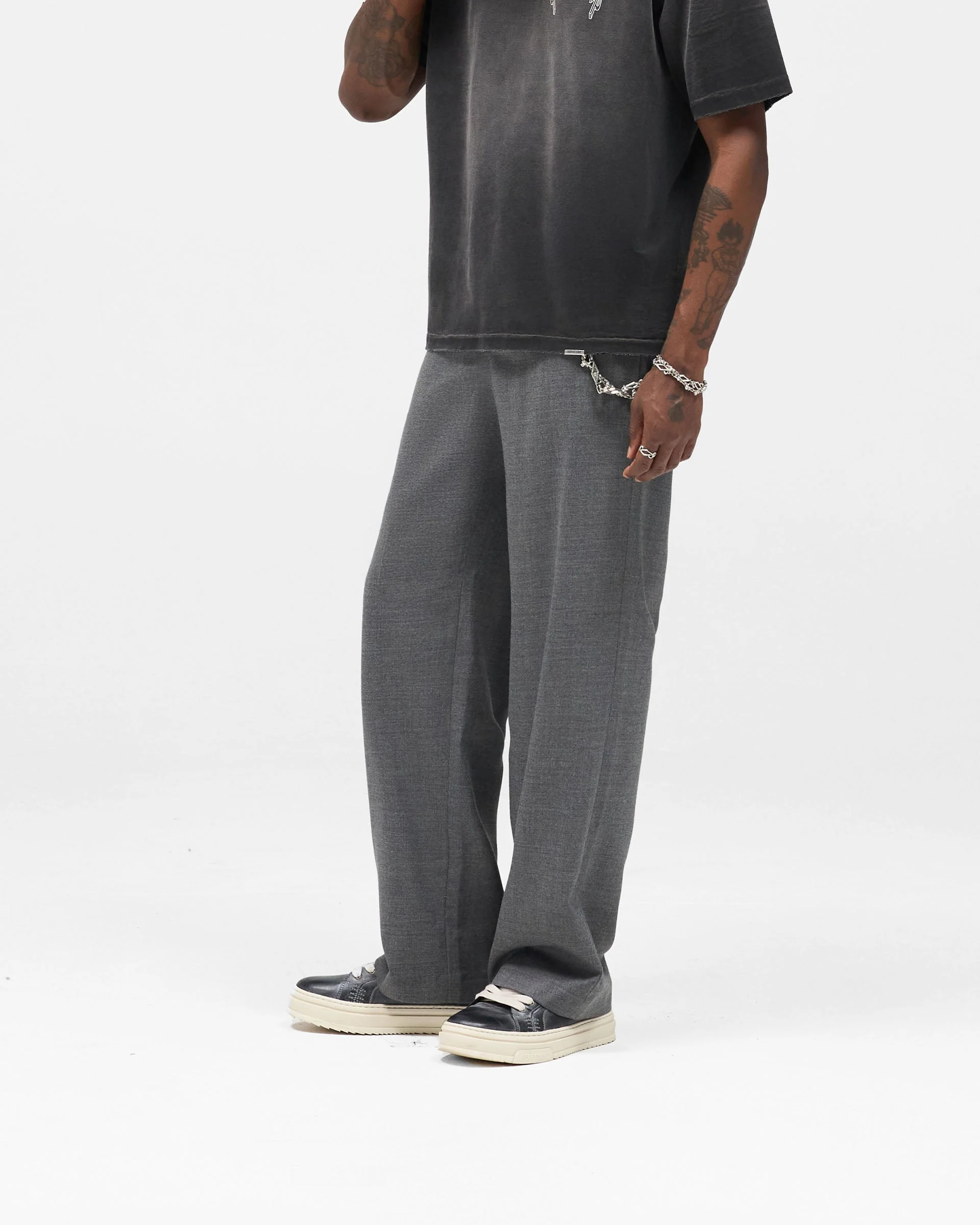 Wool Pant - Grey - Image 4