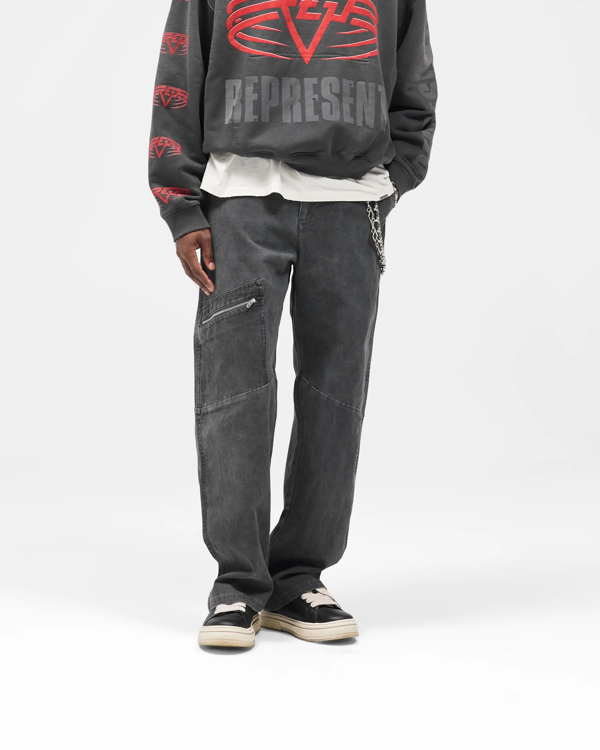 Cotton Workwear Pant - Washed Black - Image 3