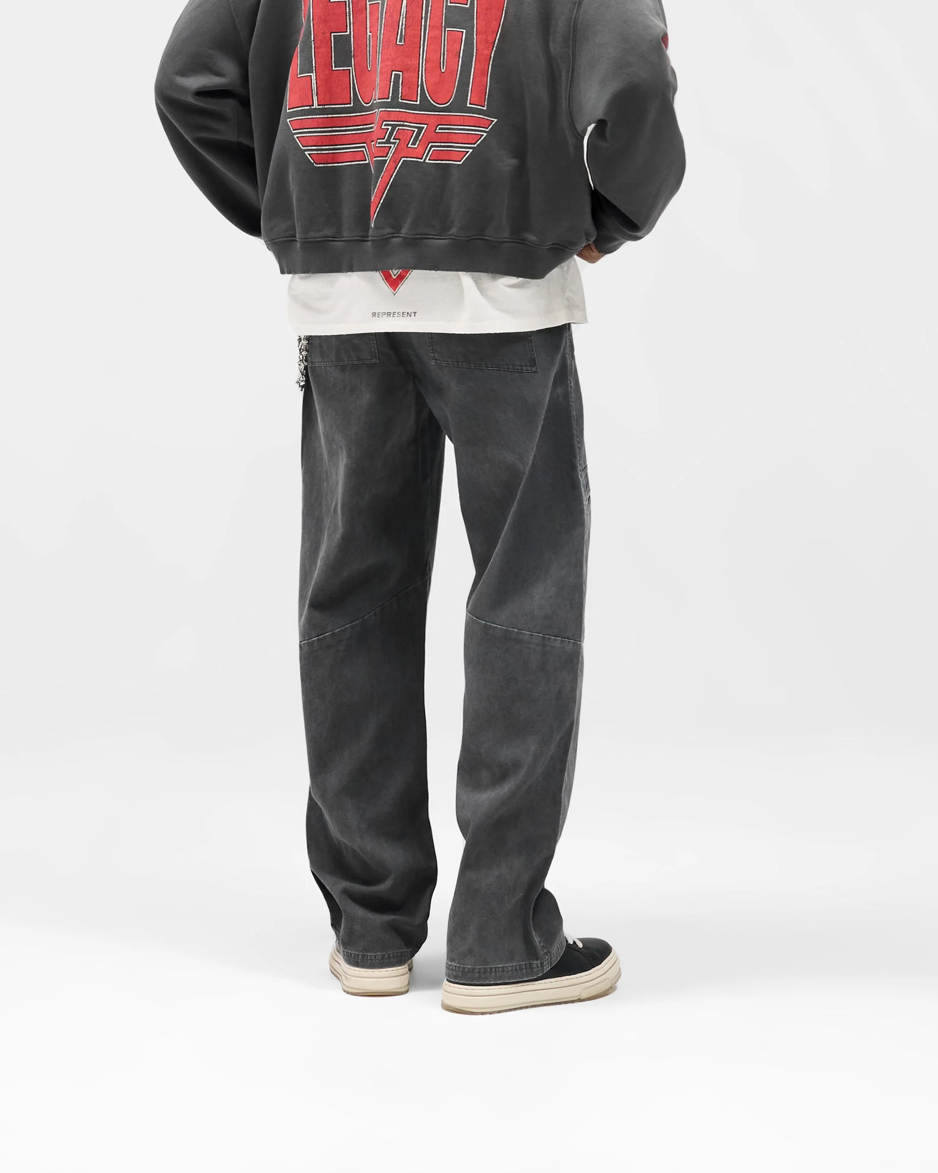 Cotton Workwear Pant - Washed Black - Image 4